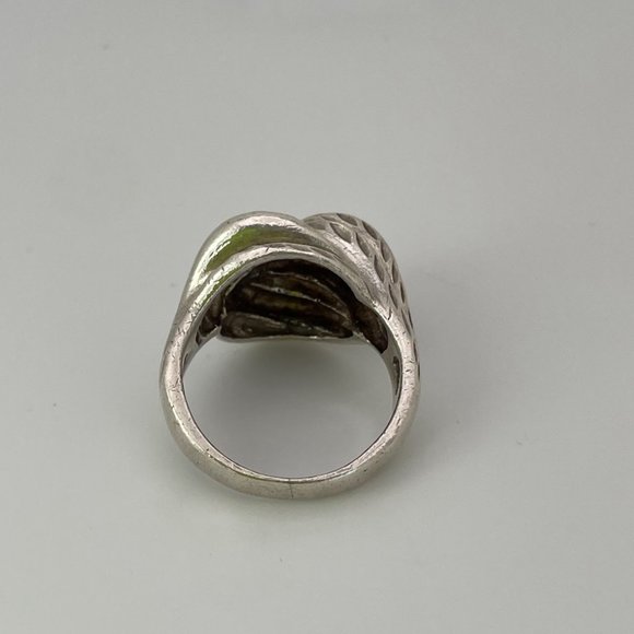 Vintage Sterling Silver Swirl Ring - Picture 3 of 9